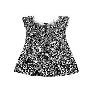 Ava & Grace Womens Blouse Multicolor Size Small Polyester Blend Short Sleeve